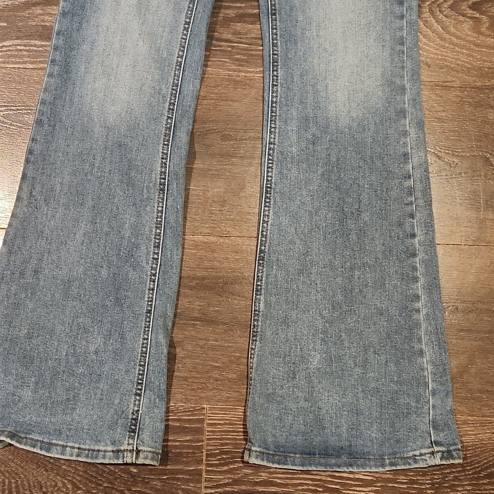 ❤️ BANJARA HIGH RISE FLARE JEANS, EXPOSED BUTTON FLY, 2 (26) - Picture 5 of 8